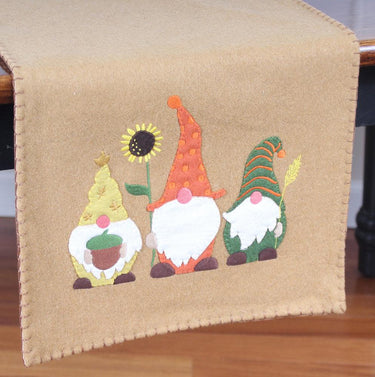 Fall Gnomes Gold Table Runner TR025213 - The Fox Decor